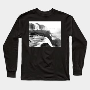 vintage photo of iguazu falls Long Sleeve T-Shirt